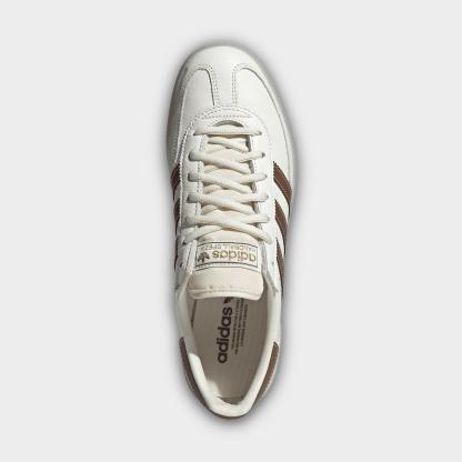 Men's adidas Originals Handball Spezial Casual Shoes - Part 3 - Core White/Preloved Brown/Off White - Top view
