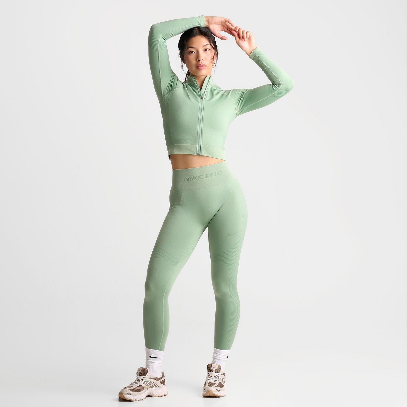 Women's Nike Pro Seamless High-Waisted 7/8 Leggings - Steam