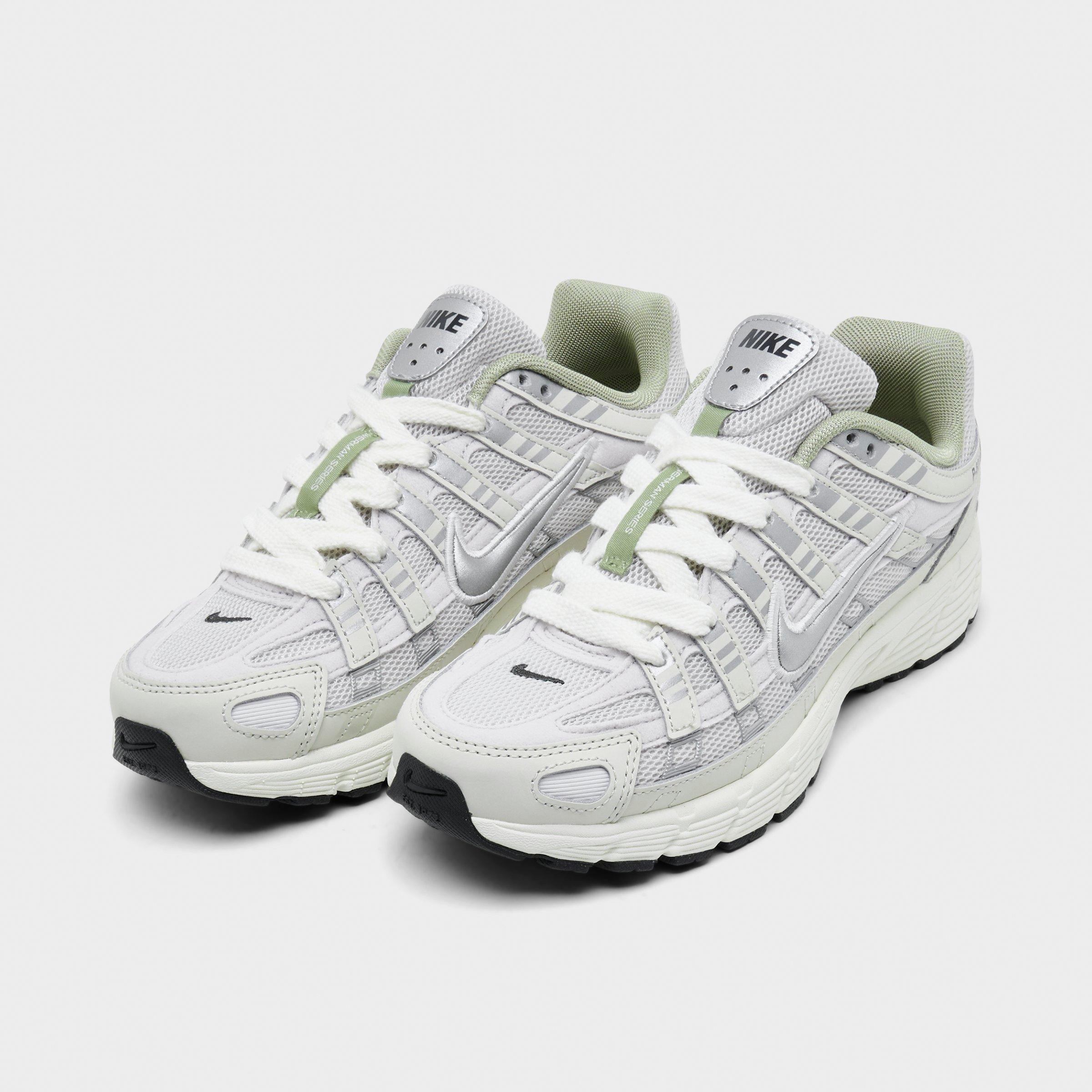 Big Kids' Nithtke P-6000 Casual Shoes - Platinum Tint/Sail/Anthracite/Metallic Silver - Both shoes facing left