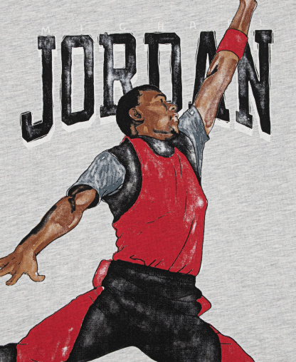 Jordan Boys' 8-20 Short-Sleeve Graphic T-Shirt - Gray Heather