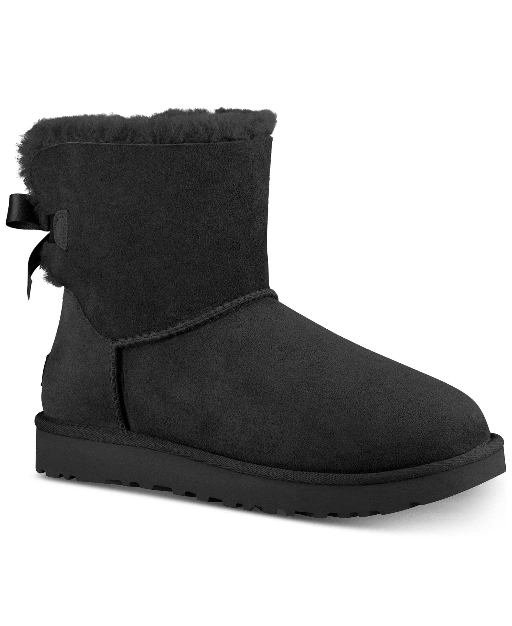 UGG® Women's Mini Bailey Bow II Slip-On Booties - Black