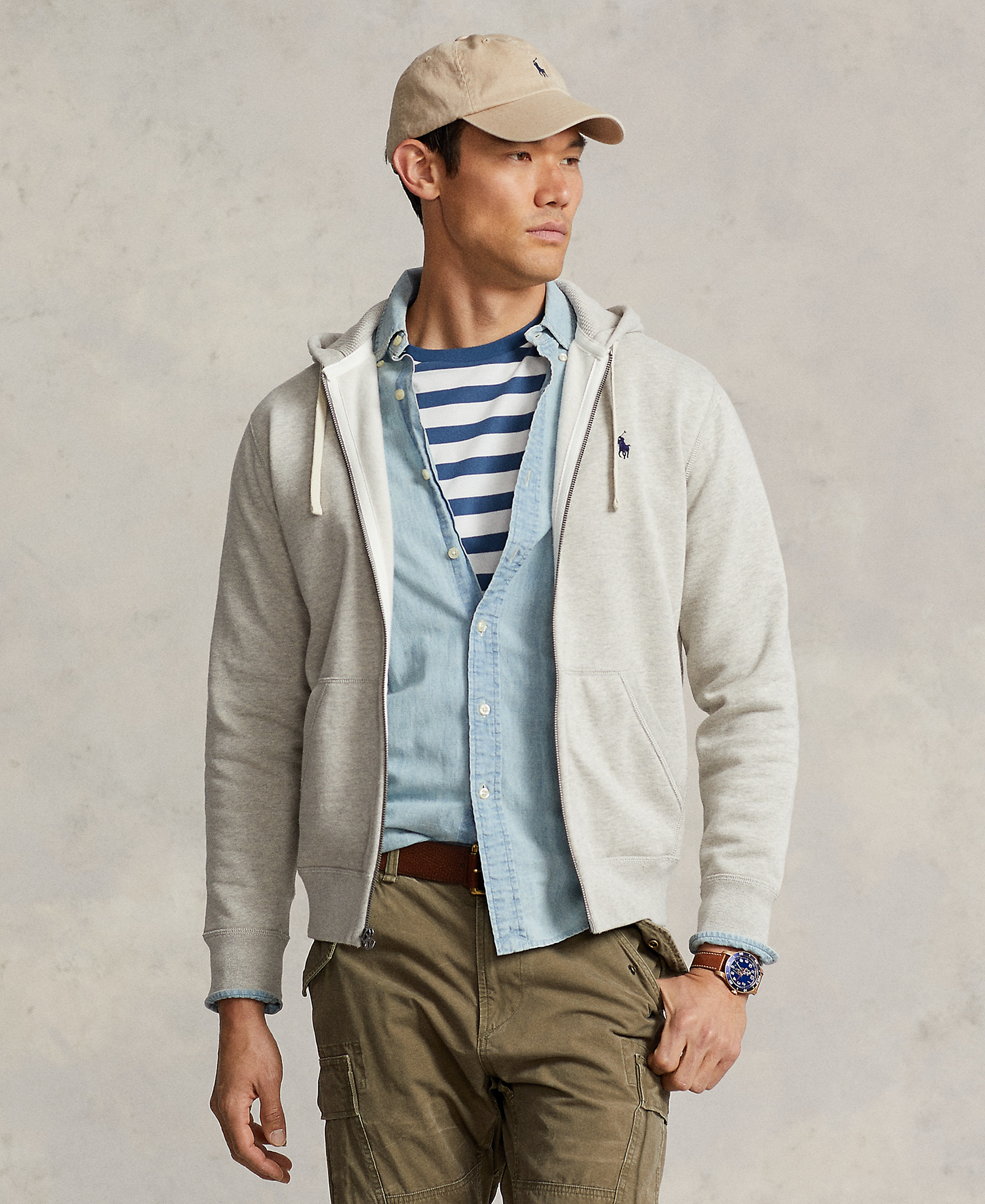 Polo Ralph Lauren Men's Signature Fleece Hoodie - Light Spring Heather