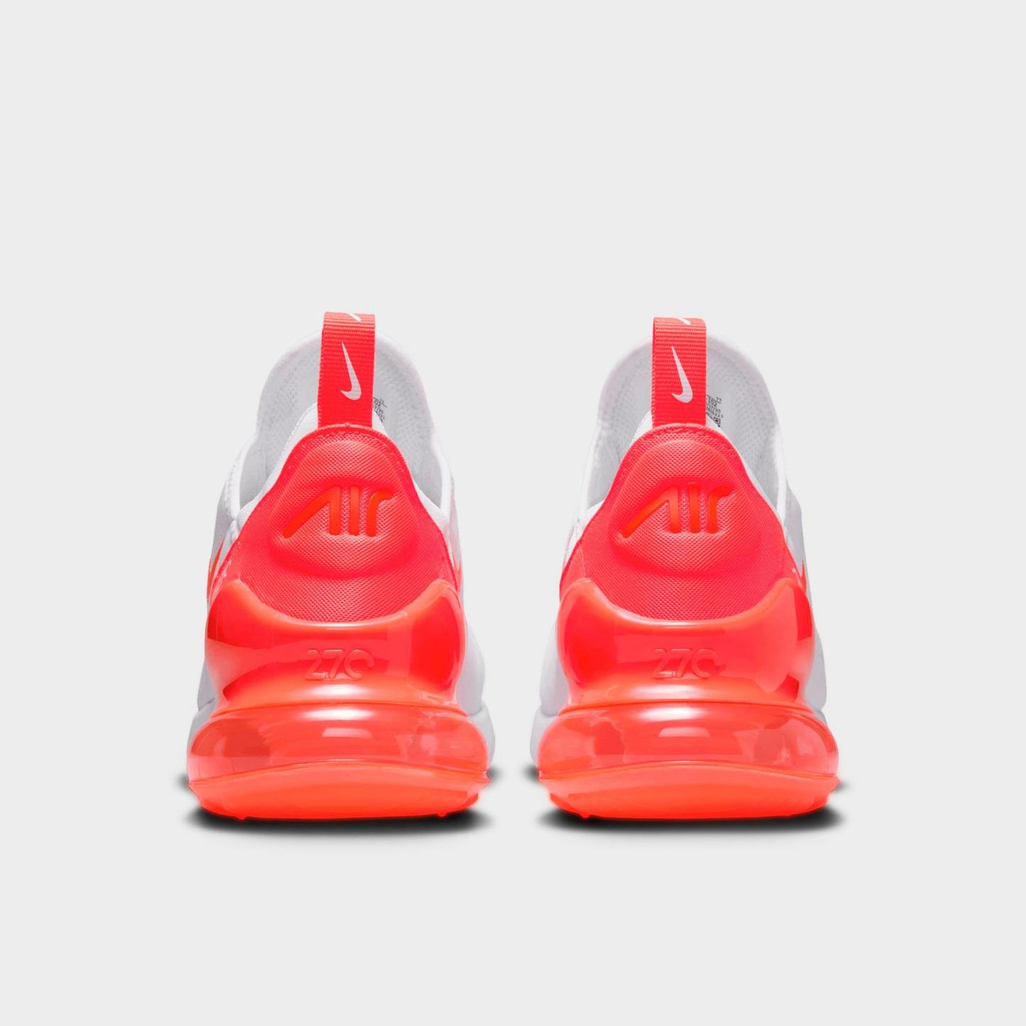 Women's Nike Air Max 270 Casual Shoes - White/Bright Crimson/White