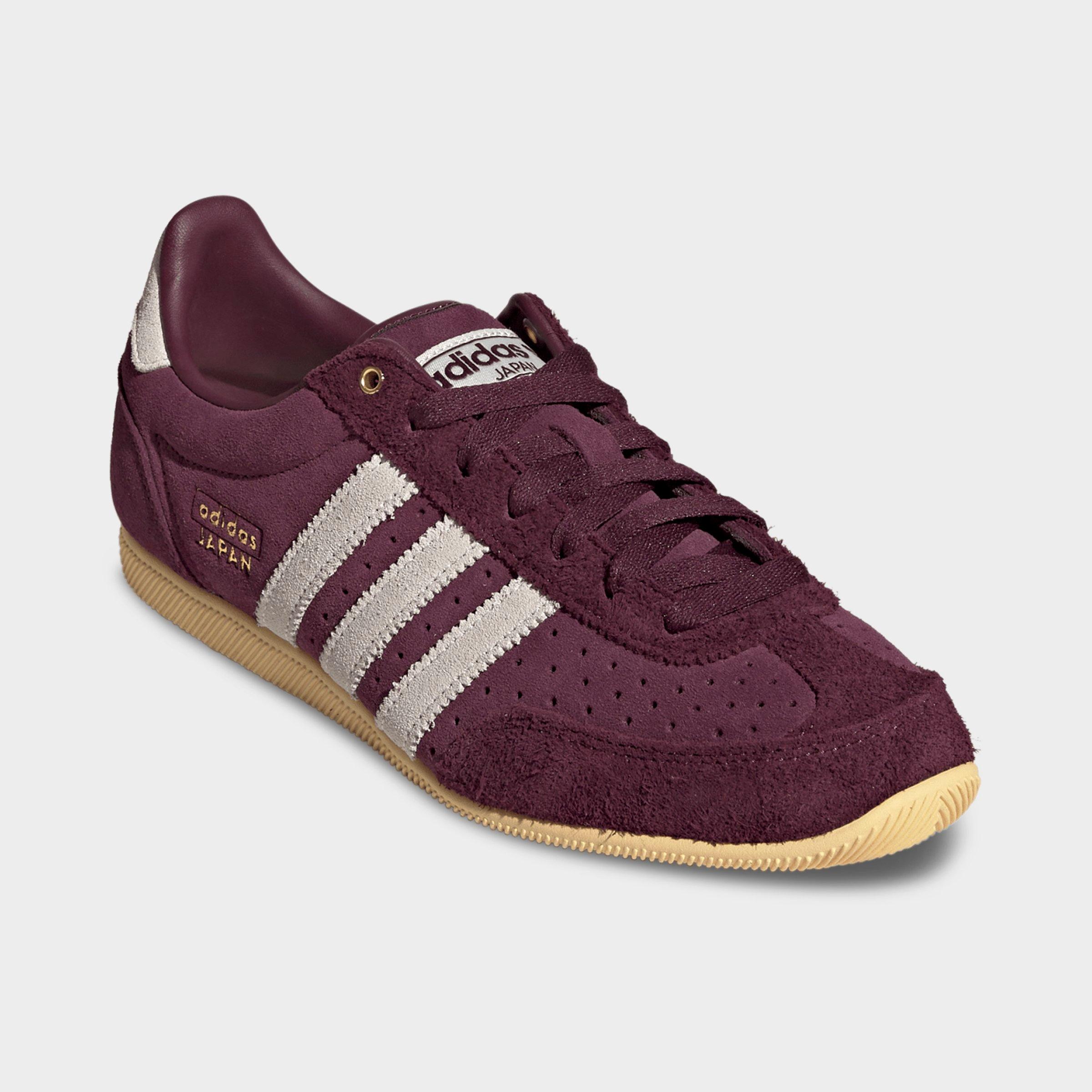 Women's adidas Originals Japan Casual Shoes - Part 2 - Maroon/Cream White/Gold Metallic - Both shoes facing left