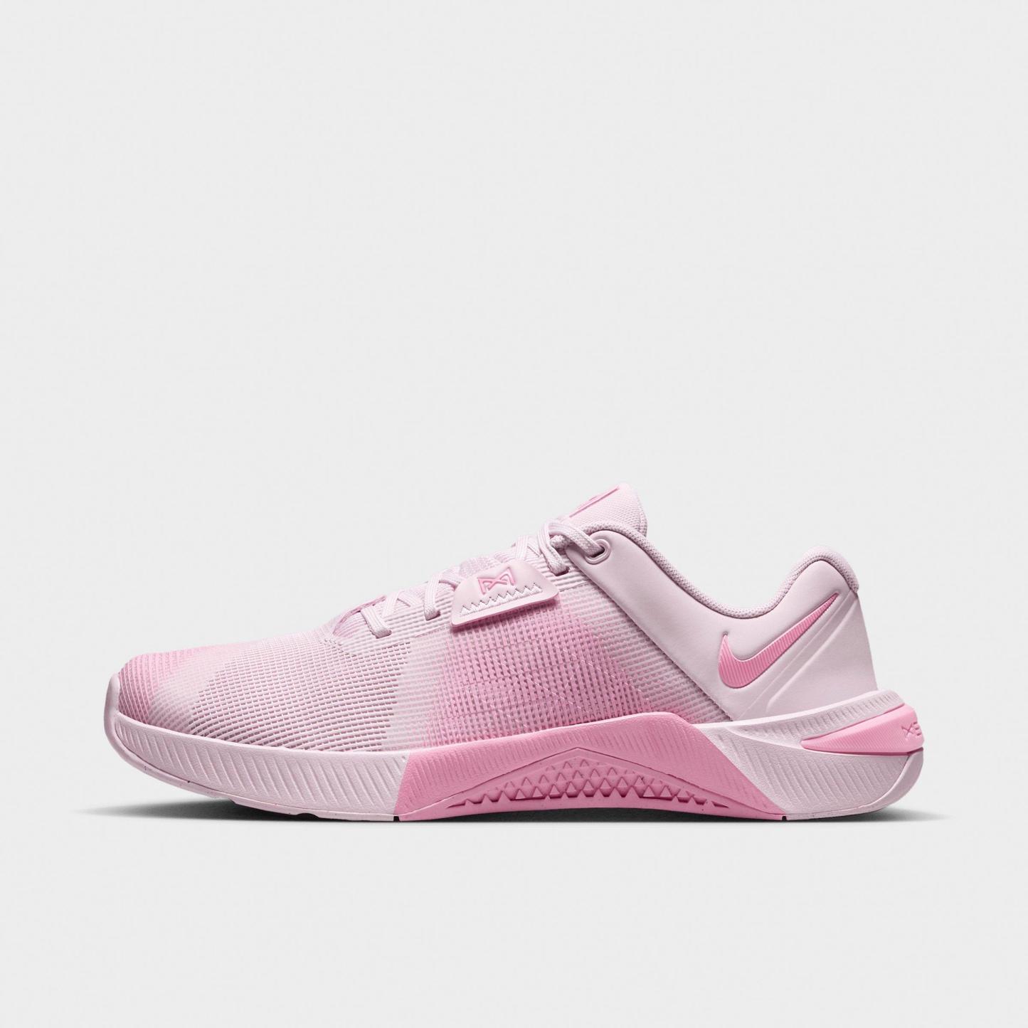 Women's Nithtke Metcon 10 Training Shoes - Bleached Lilac/Light Magenta/Pink Rise - Left shoe facing left. Outside of the shoe.