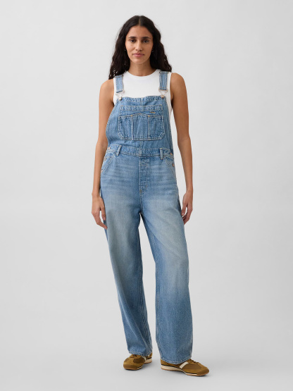 Loose Overalls - Medium wash