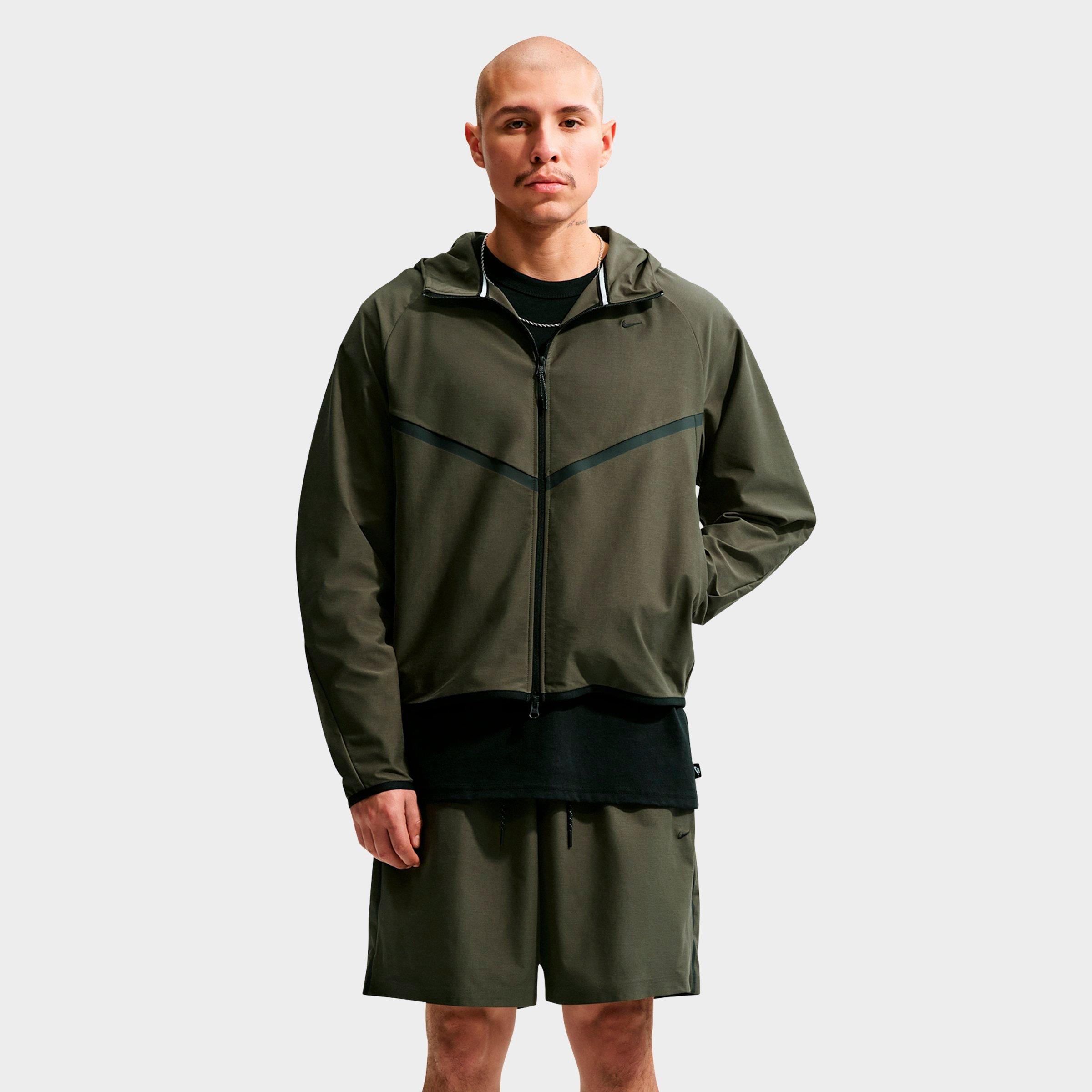 Men's Nithtke Tech Shori Knit Full-Zip Windbreaker Jacket - Cargo Khaki/Black