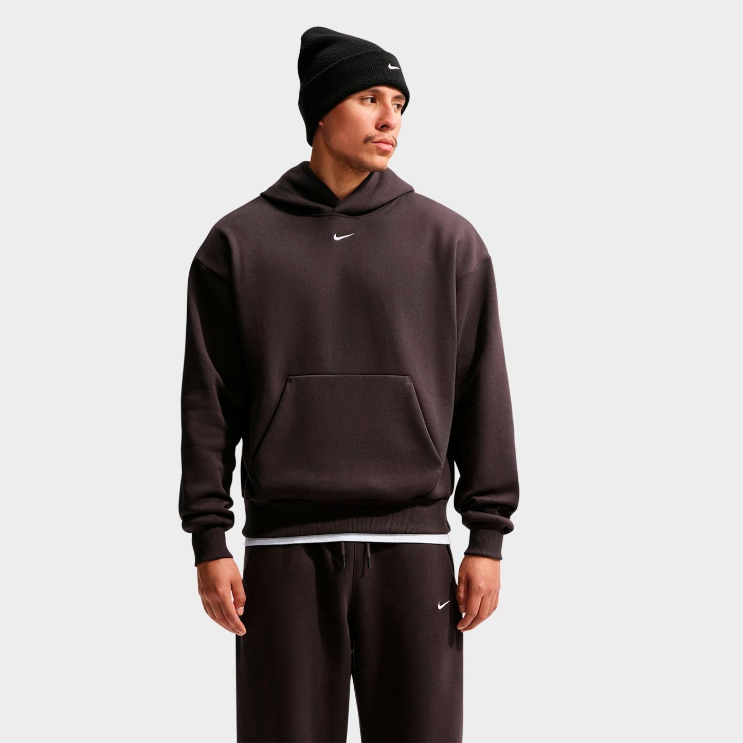 Men's Nithtke Solo Swoosh Pullover Hoodie - Velvet Brown/Sail