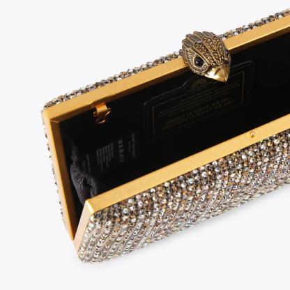 Kurt Geiger London Crystal Kensington Clutch - Beige - view 6