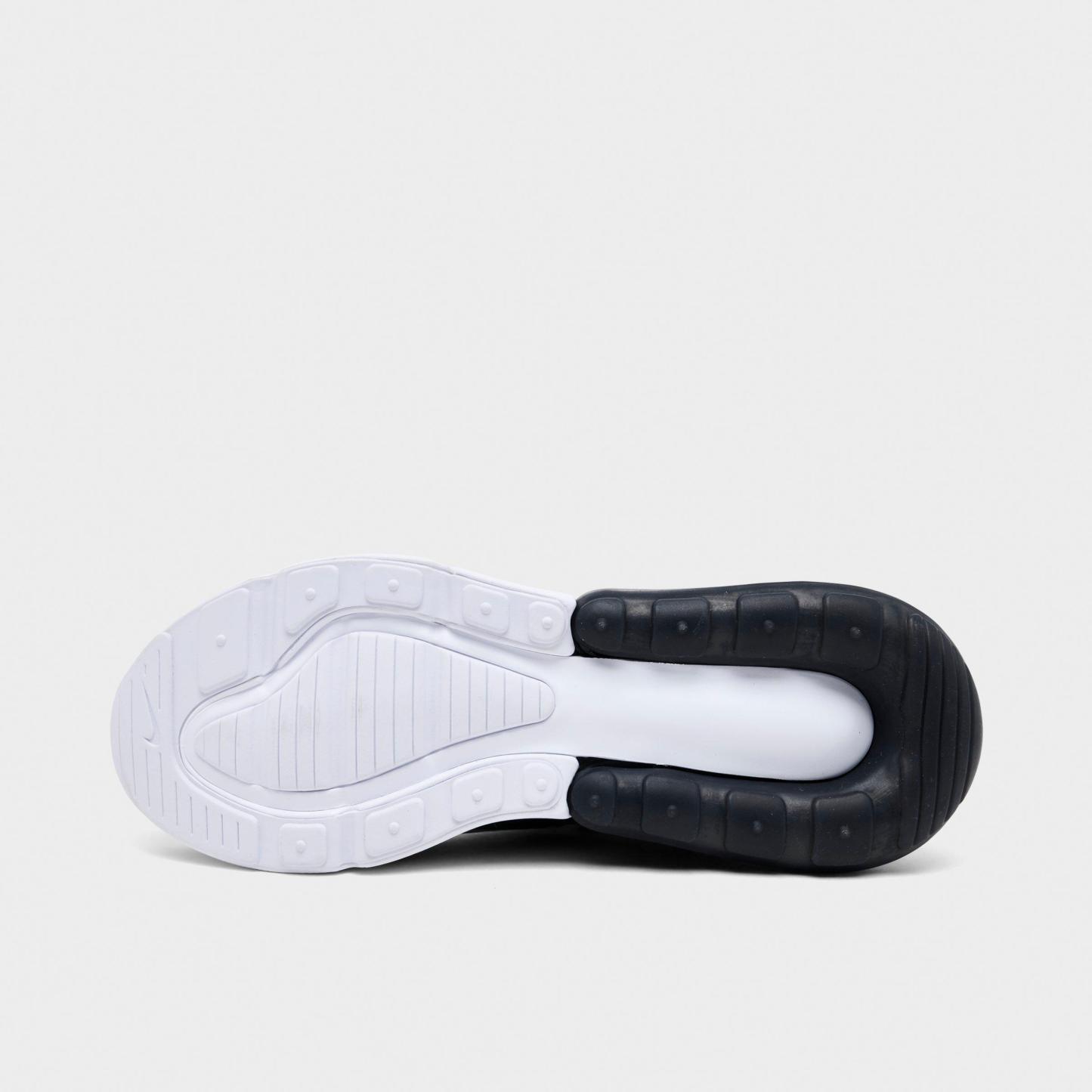 Big Kids' Nithtke Air Max 270 Casual Shoes - Black/White/Cool Grey/Black - Bottom view