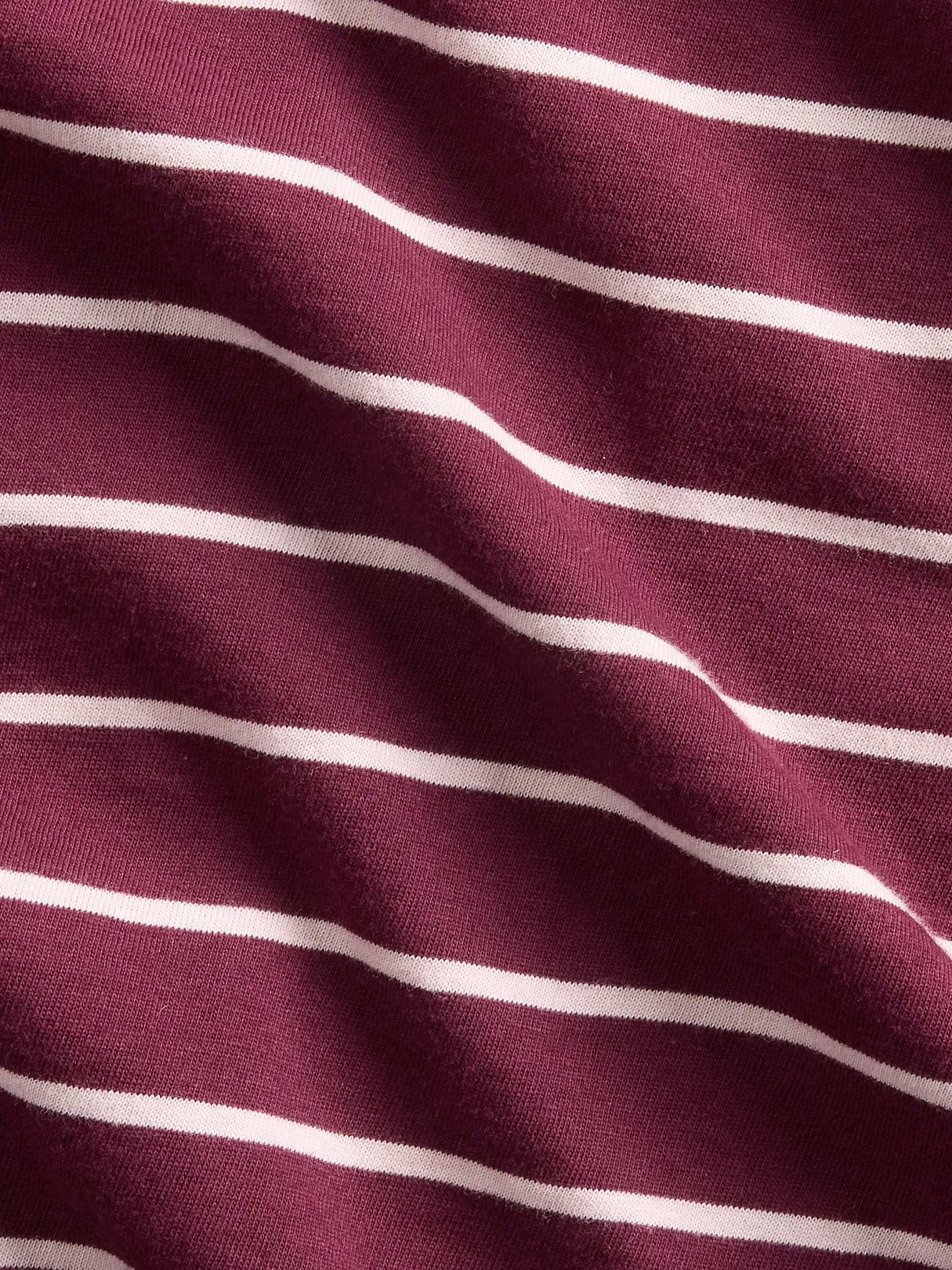 Organic Cotton VintageSoft T-Shirt - Purple burgundy & pink stripe