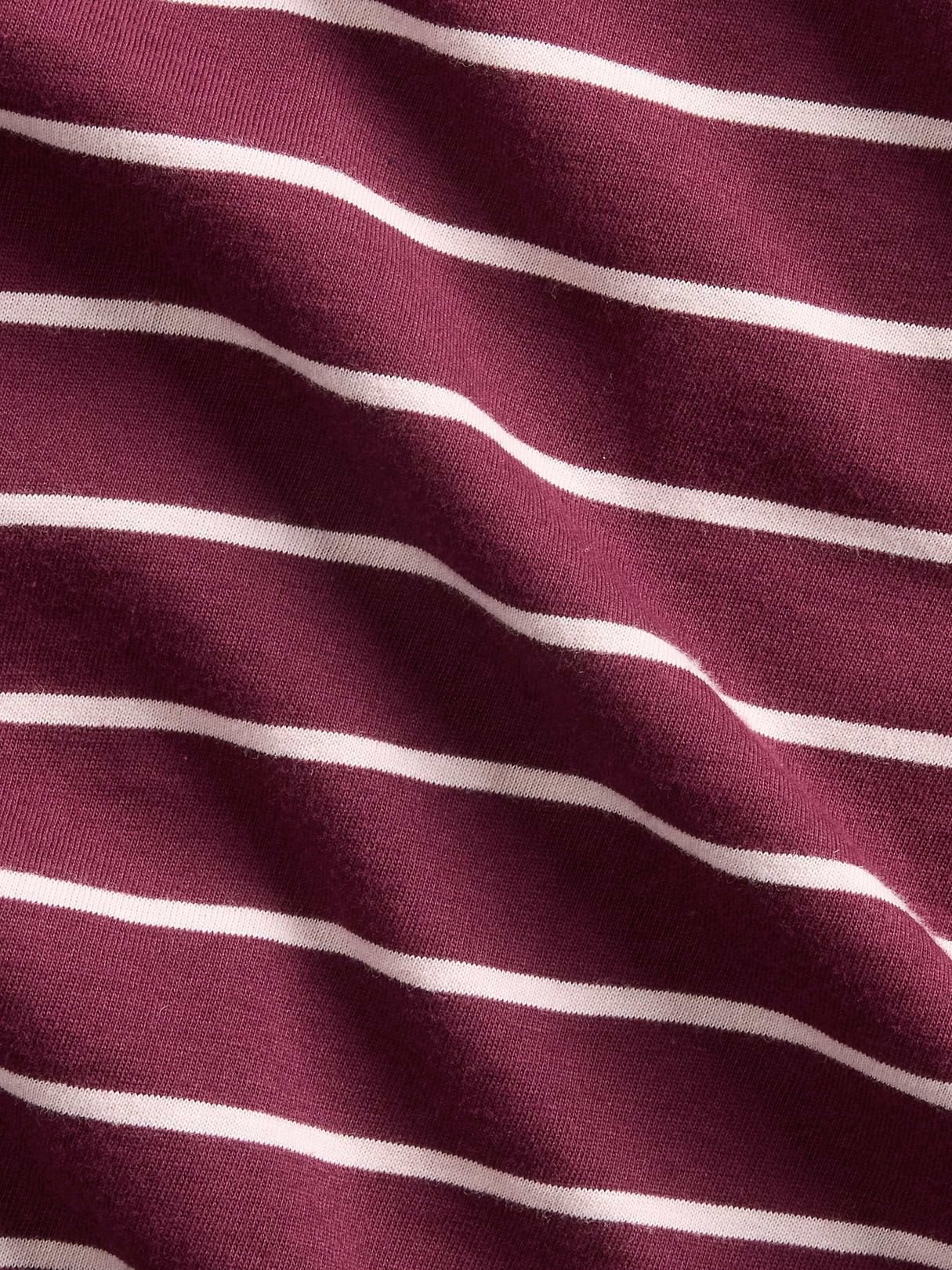 Organic Cotton VintageSoft T-Shirt - Purple burgundy & pink stripe