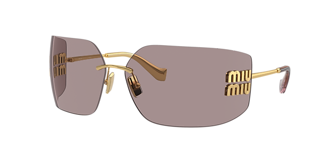 Miu Miu MU 54YS - Frame: Gold / Lens: Violet