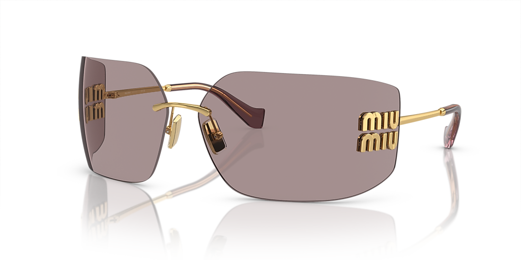Miu Miu MU 54YS - Frame: Gold / Lens: Violet