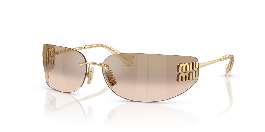 Miu Miu MU A51S - Frame: Gold / Lens: Brown