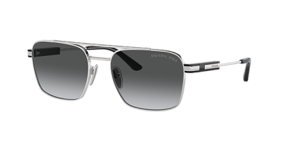 Prada PR 67ZS - Frame: Silver / Lens: Grey