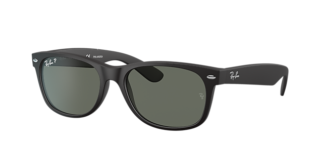 Ray-Ban New Wayfarer Classic - Frame: Black / Lens: Green