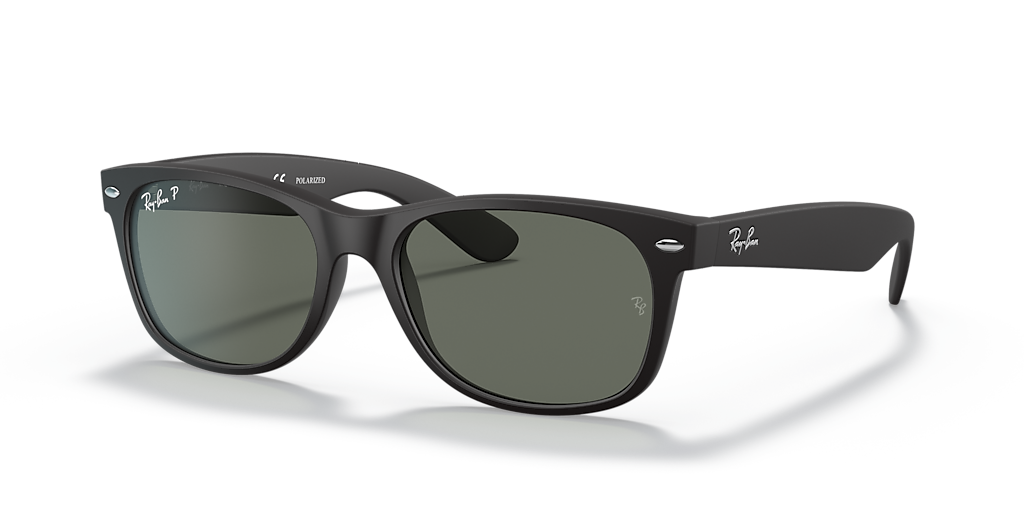 Ray-Ban New Wayfarer Classic - Frame: Black / Lens: Green