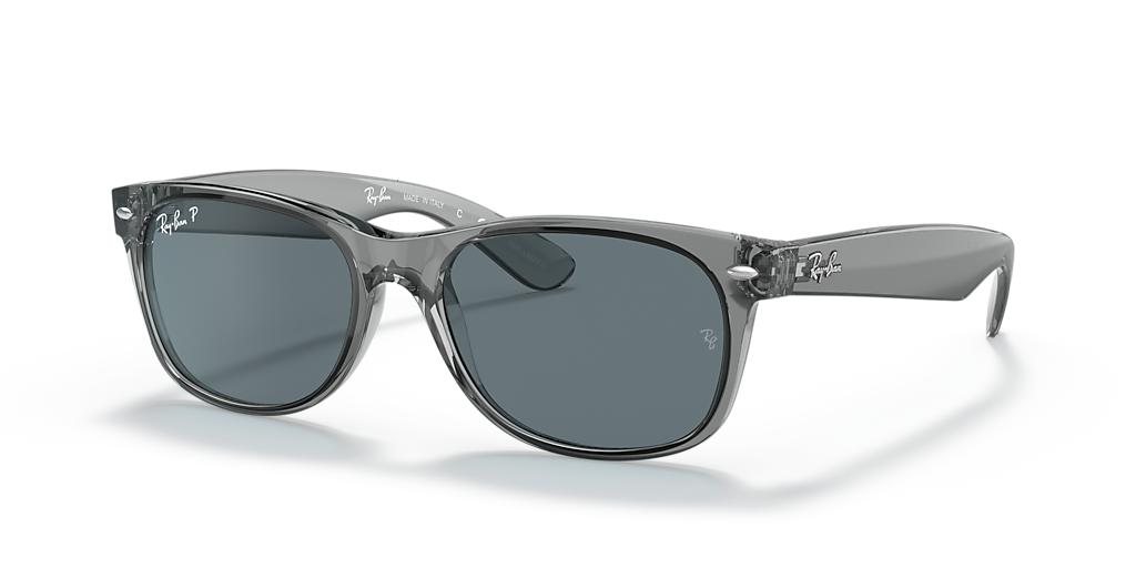 Ray-Ban New Wayfarer Classic - Frame: Grey / Lens: Blue