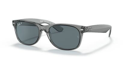 Ray-Ban New Wayfarer Classic - Frame: Grey / Lens: Blue
