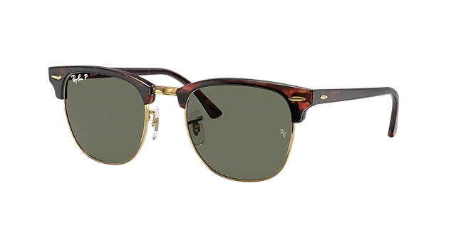 Ray-Ban Clubmaster Classic - Frame: Tortoise / Lens: Green