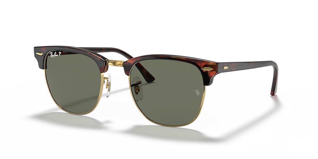 Ray-Ban Clubmaster Classic - Frame: Tortoise / Lens: Green
