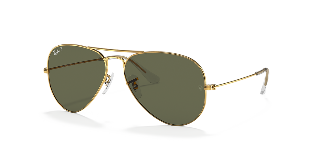 Ray-Ban Aviator Classic - Frame: Gold / Lens: Green
