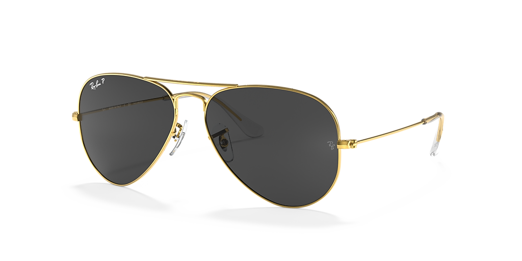 Ray-Ban Aviator Classic - Frame: Gold / Lens: Black