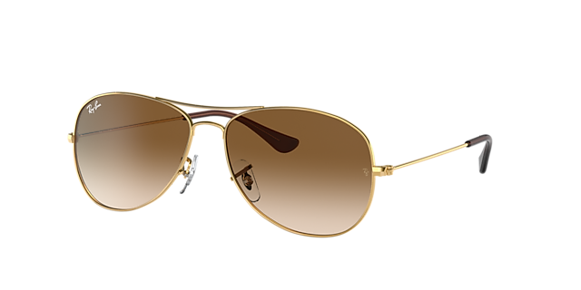 Ray-Ban Cockpit - Frame: Gold / Lens: Brown