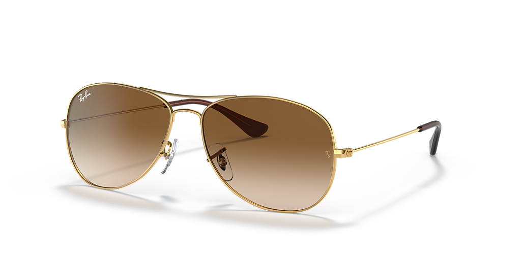 Ray-Ban Cockpit - Frame: Gold / Lens: Brown