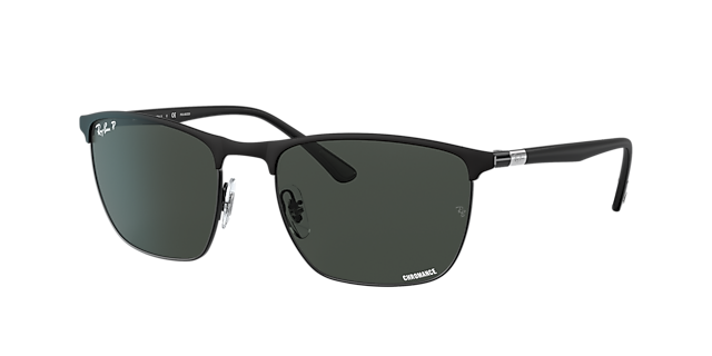 Ray-Ban RB3686 Polarized+ Lenses - Frame: Black / Lens: Grey