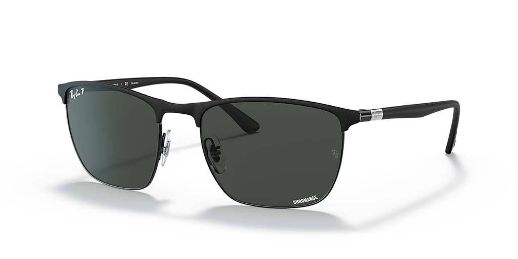 Ray-Ban RB3686 Polarized+ Lenses - Frame: Black / Lens: Grey