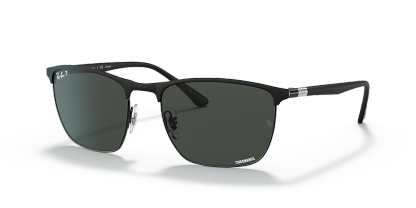 Ray-Ban RB3686 Polarized+ Lenses - Frame: Black / Lens: Grey
