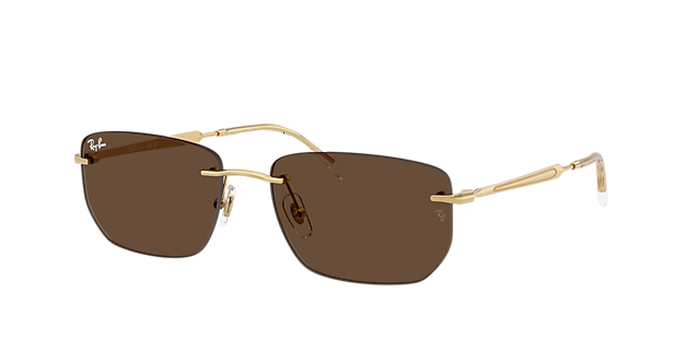 Ray-Ban RB3768 - Frame: Gold / Lens: Brown
