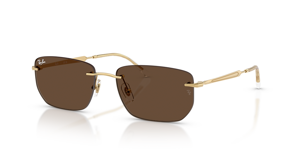 Ray-Ban RB3768 - Frame: Gold / Lens: Brown
