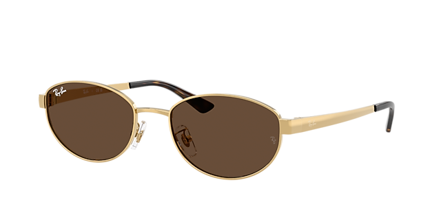 Ray-Ban RB3774D - Frame: Gold / Lens: Brown