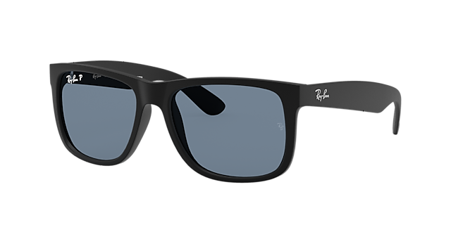 Ray-Ban Justin Classic - Frame: Black / Lens: Blue