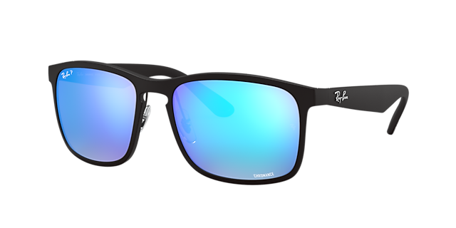 Ray-Ban RB4264 Polarized+ Lenses - Frame: Black / Lens: Blue