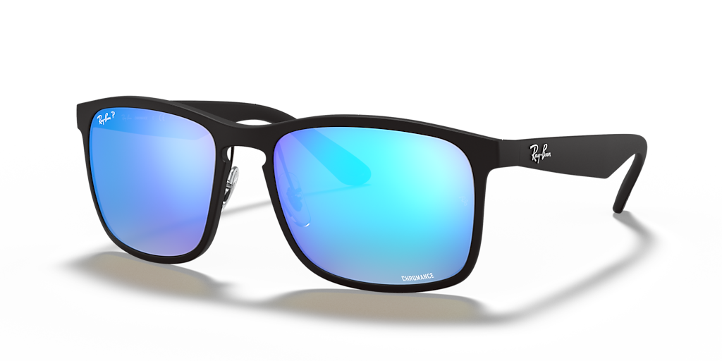 Ray-Ban RB4264 Polarized+ Lenses - Frame: Black / Lens: Blue