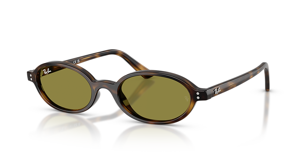 Ray-Ban Khal Bio-Based - Frame: Tortoise / Lens: Green