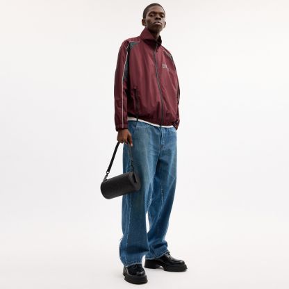 Andre Barrel Bag 24 In Signature Canvas - Matte Black/Black Signature - view 3