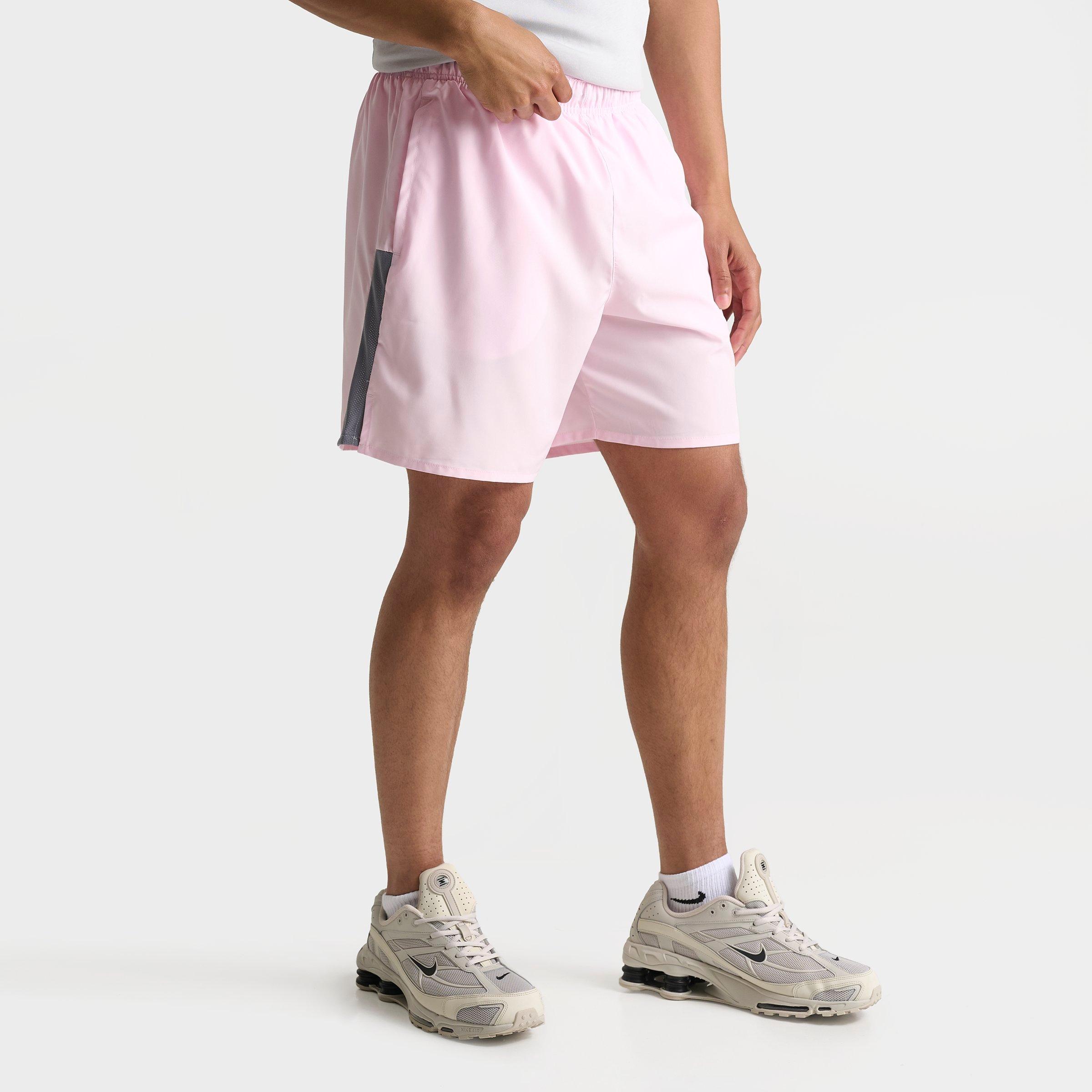 Men's Nithtke Dri-FIT Challenger Brief-Lined 7" Running Shorts - Pink Foam/Smoke Grey