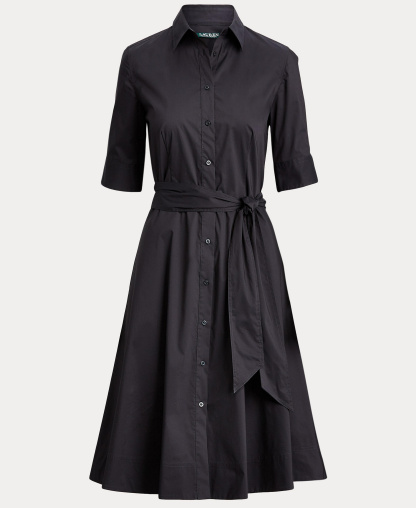 Lauren Ralph Lauren Women's Cotton Shirtdress - Polo Black
