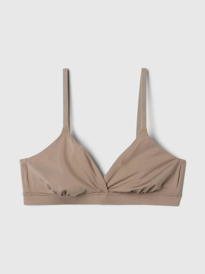 SecondSkin Crossover Bralette - Plymouth rock brown