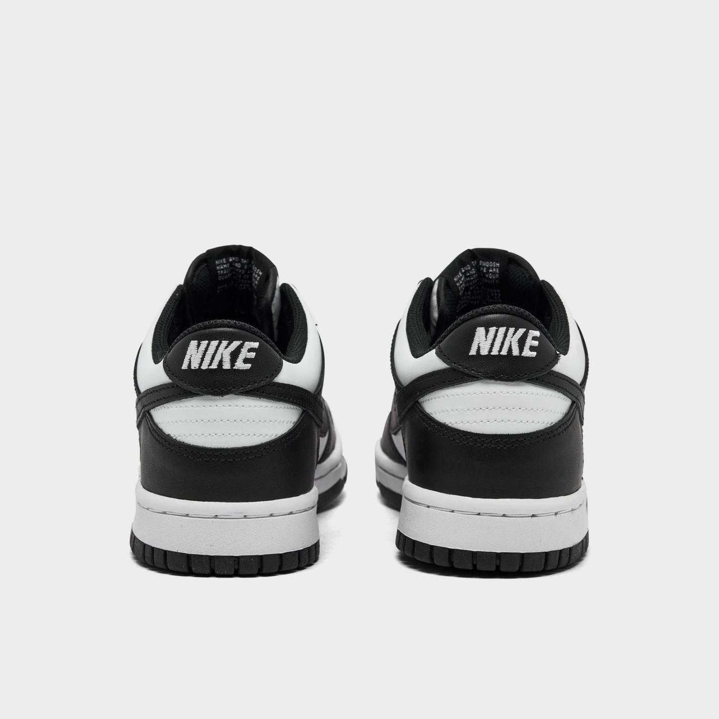 Big Kids' Nike Dunk Low Casual Shoes - White/Black/White (CW1590-100)