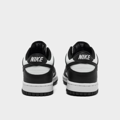 Big Kids' Nike Dunk Low Casual Shoes - White/Black/White (CW1590-100)