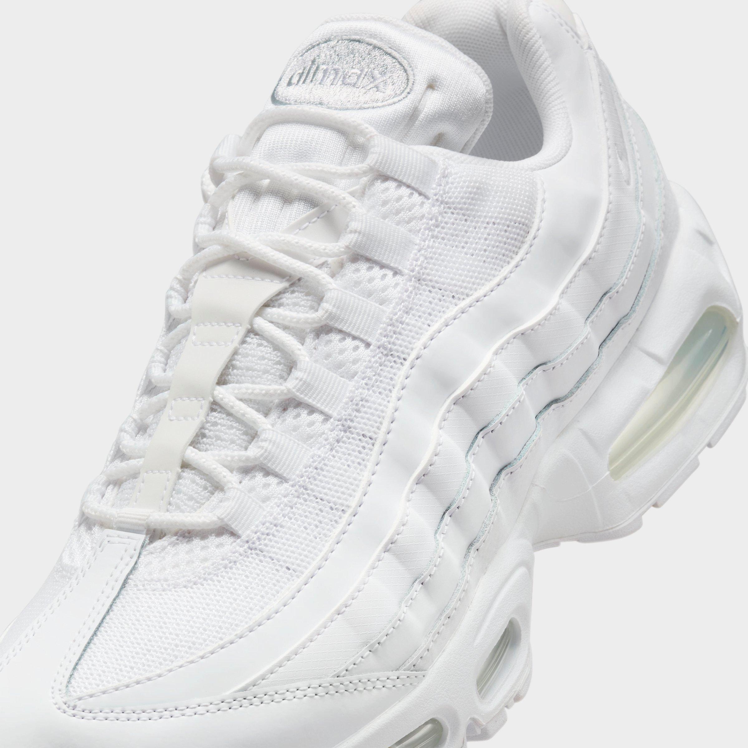 Men's Nithtke Air Max 95 Big Bubble Scorpion Casual Shoes - Part 2 - White/White/Pure Platinum/White - Detail shot