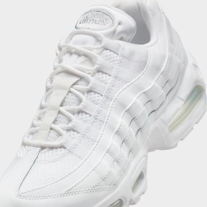 Men's Nithtke Air Max 95 Big Bubble Scorpion Casual Shoes - Part 2 - White/White/Pure Platinum/White - Detail shot