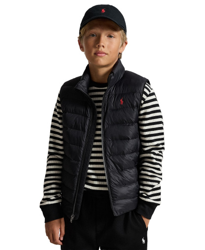 Polo Ralph Lauren Boys' 8-20 The Colden Packable Quilted Vest - Polo Black