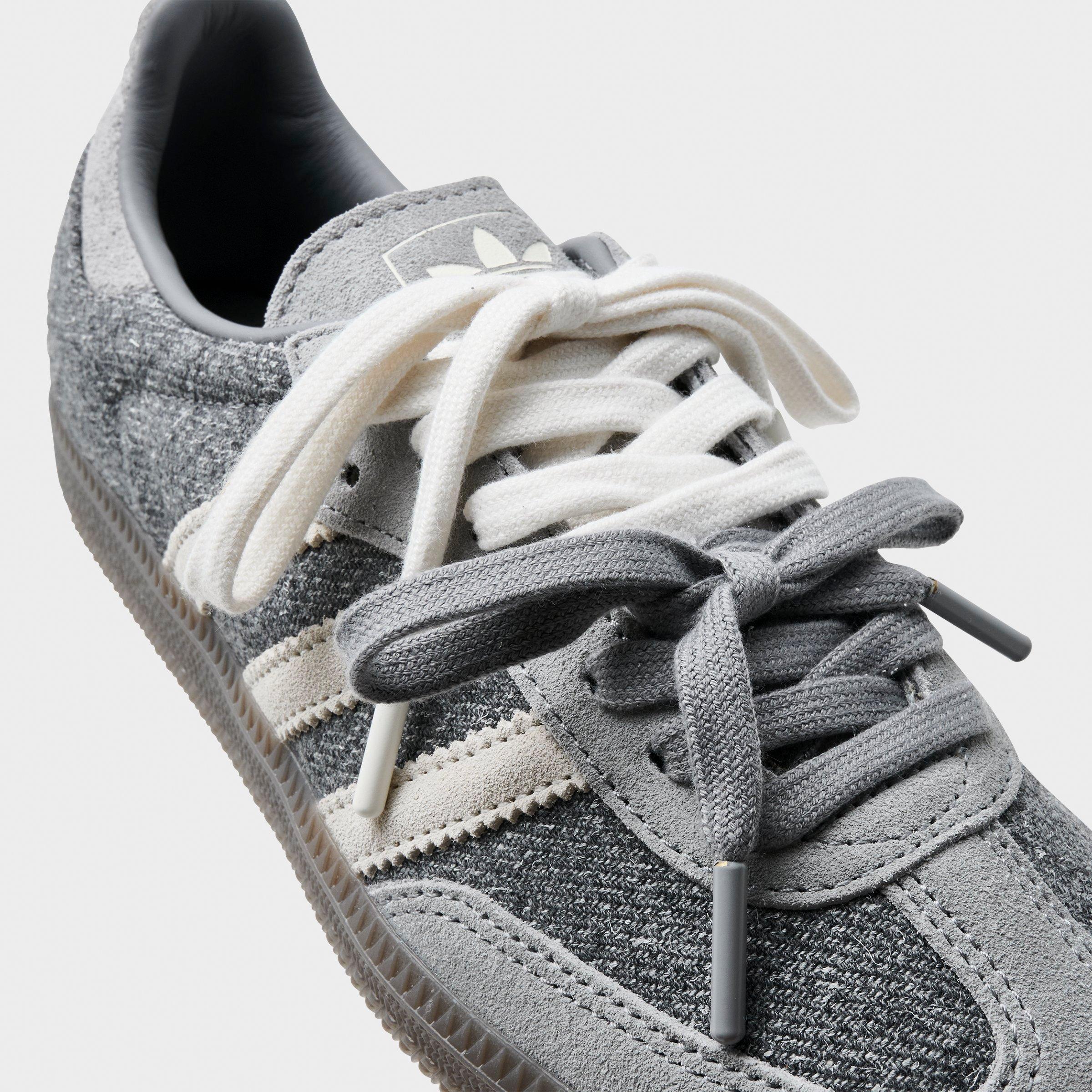 Women's adidas Originals Samba OG Casual Shoes - Part 5 - Grey/Off White/Gum - Detail shot